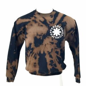 RED HOT CHILI PEPPERS Rock Band Acid Wash Pullover Crewneck Sweatshirt - rap 90s
